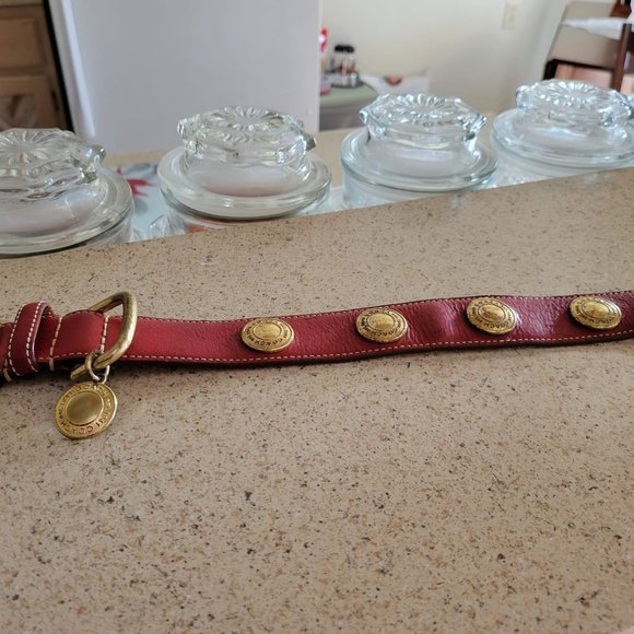 Coach Dog Coach Red Dog Collar Poshmark